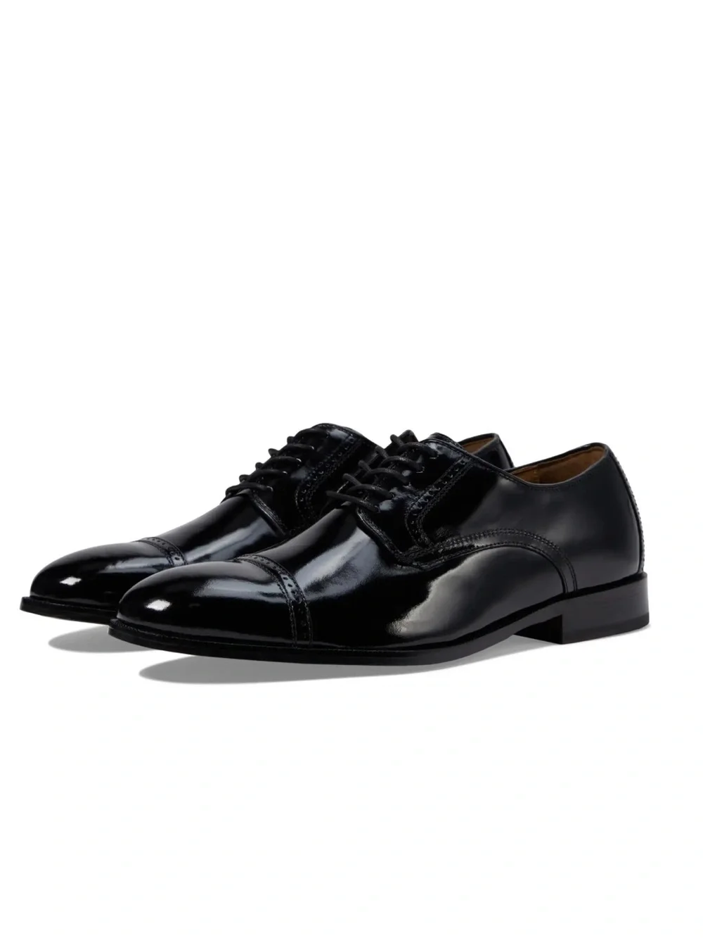 Johnston & Murphy Bradford Dress Cap Toe Oxford {Black} 9.5D